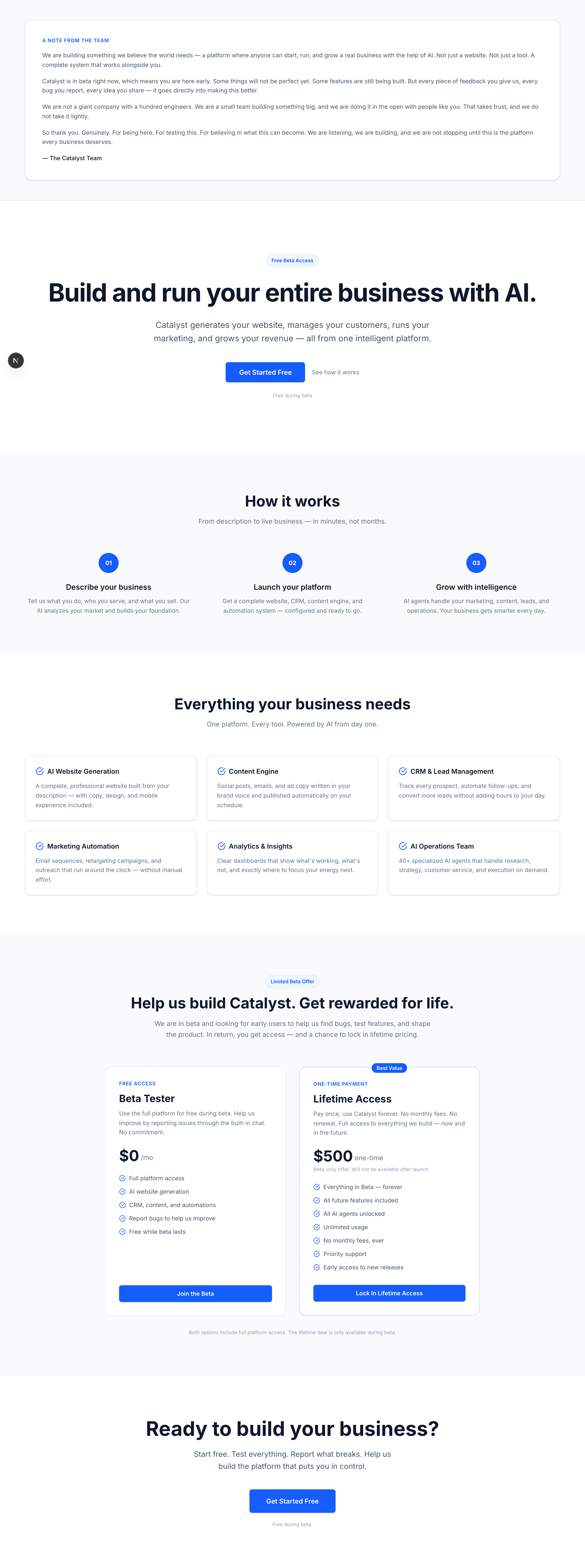 Catalyst Platform Preview